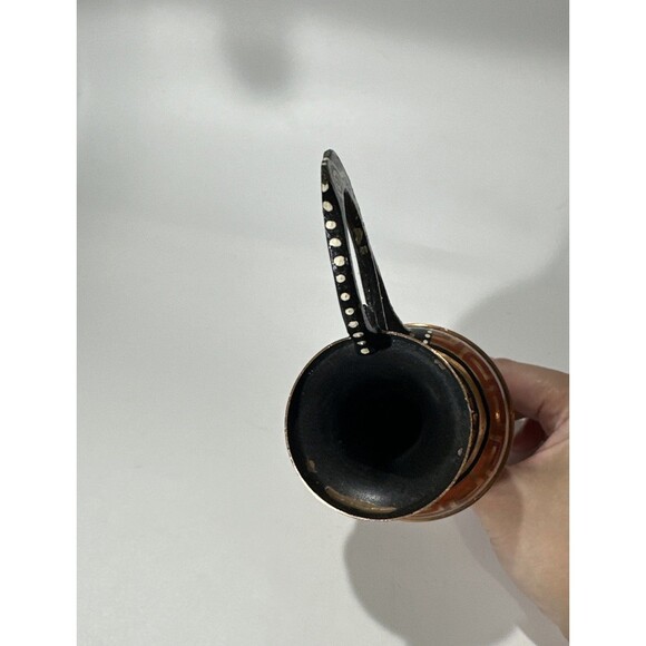 Vintage Greek Style Vase – Black Goat Figure Art Pottery – Decorative Ewer - Picture 5 of 8